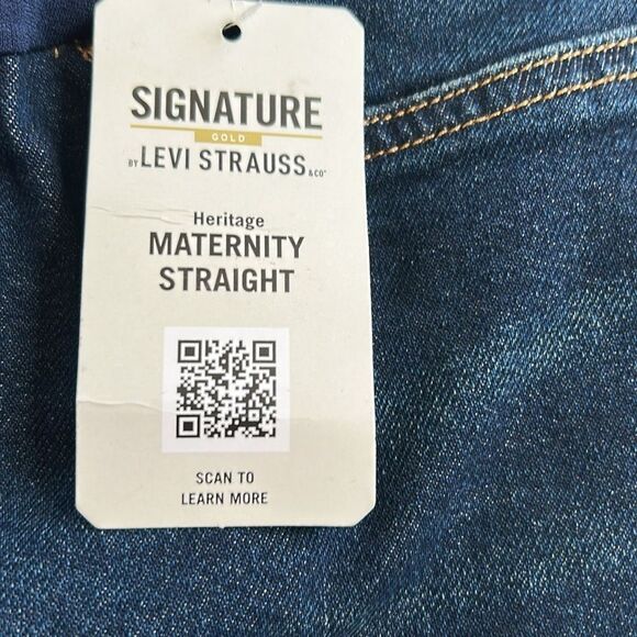 Levi Strauss Signature Gold Maternity Heritage Straight Jeans, Medium, NWT - Picture 8 of 10
